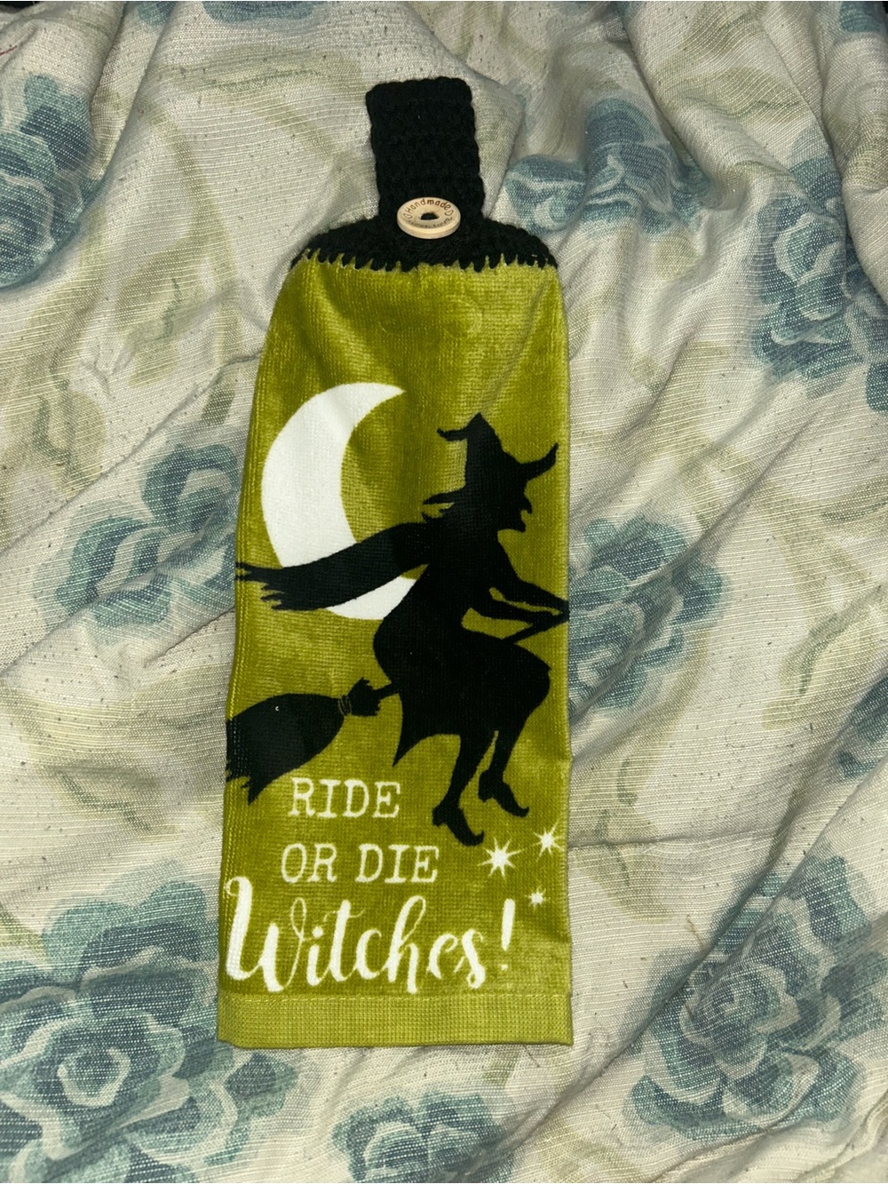 Witch Halloween Kitchen Towel-‘Ride or Die Witches'